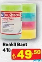 GLOBOX RENKLİ BANT 4'LÜ